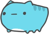 Capoo, a blue cat